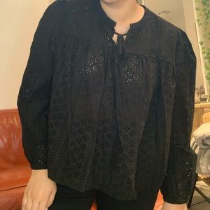 Madewell Flower Cutout Blouse